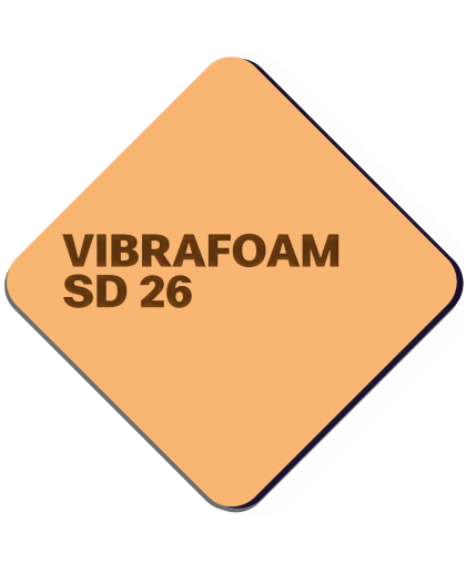 Эластомер Vibrafoam SD 26 (Оранжевый силомер) 